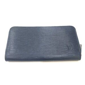 LOUIS VUITTON Blue Leather Wallet